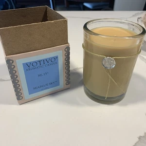 Votivo Seablue Sky No. 15 A Aromatische Kerze 6,8oz 193g 50-60 Stunden Wachsglas Neu - Bild 1 von 8