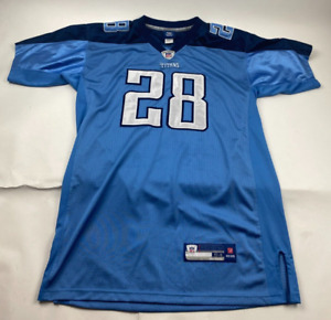 Reebok Chris Johnson #28 Tennessee Titans Football Jersey Sewn Stitched Size 54