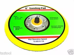 3 Stck. 6" Haken & Schlaufe Gesicht Schleifpad für Da Sander Orbital Dual Action zufällig - Bild 1 von 2