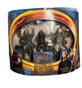 TOYBIZ LORD OF THE RINGS FREEDOM TO EDORAS SET GIMLI ARAGORN LEGOLAS TWO TOWERS - Picture 1 of 2