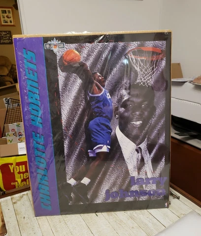 1993 COSTACOS LARRY JOHNSON POSTER 16x20 partially in original packaging Char Cover