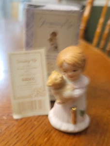 Enesco Growing Up Birthday Girls Age 1 Brunette Figurine 1982 Original Box - Picture 1 of 3