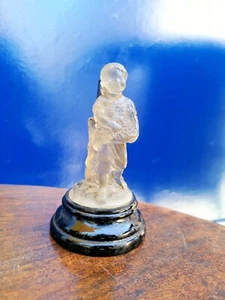 Antique Czech Opalescent Art Glass Figure Miniature Vase ? - Picture 1 of 7