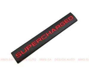 Emblem Metall Abzeichen ☆SUPERCHARGED☆ Heckklappe Land Rover Range Rover Sport + - Bild 1 von 3