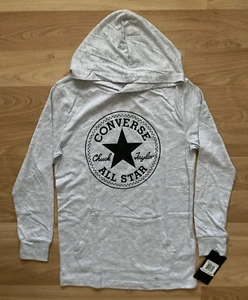 Converse YOUTH Boy Lunar Rock Heater LIGHT WEIGHT Hoodie  GRAY/ POCKETS Size M - Picture 1 of 5