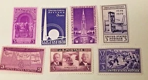 US POSTAGE STAMPS LOT. 852 TO 858 TWO SETS - Picture 1 of 3