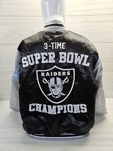 Rare Limited Edition 3 Time Super Bowl Champions L A Raiders NFL Men's Size L