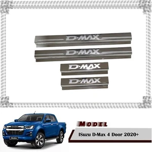 For Isuzu D-Max DMax 4Dr New 2020+ Stainless Sill Door Scuff Plate 4Pcs /Set - Picture 1 of 2