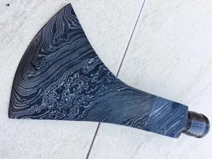 CUSTOM HAND MADE DAMASCUS AXE WITH OUT HANDEL.007 - Picture 1 of 12