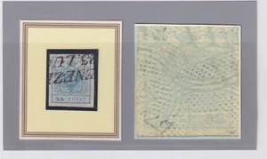 1850 Lombardo Veneto: 45c. azzurro I° tipo Cert. En. Diena. (N° 10) (Cat. 58/33) - Picture 1 of 3
