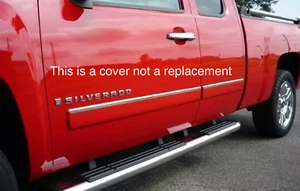 Se adapta a la parte superior de moldeo lateral de la carrocería de cabina extendida Chevy Silverado 09-13 1" 4 piezas - Imagen 1 de 1