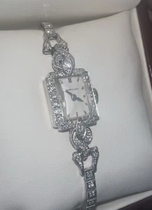 Hamilton 14k Carat Solid Gold Diamond Watch - Photo 1 sur 14