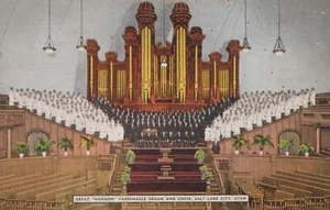 Órgano y Coro del Gran Tabernáculo Mormón - Salt Lake City, Utah - lino sin publicar - Imagen 1 de 3