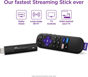 Roku Streaming Stick 4K | Portable Roku Streaming Device 4K/Hdr/Dolby Vision