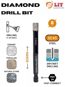 8mm Wet Dry Diamond Core Drill Bits For Porcelain Granite Tile Ceramics Marble - Picture 1 of 7