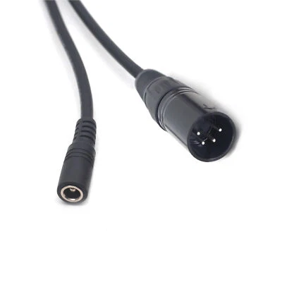 DC 5.5*2.5mm Female to 4 Pin XLR Male Power Cables for Video Camera Camcorder - Image 1 of 2
