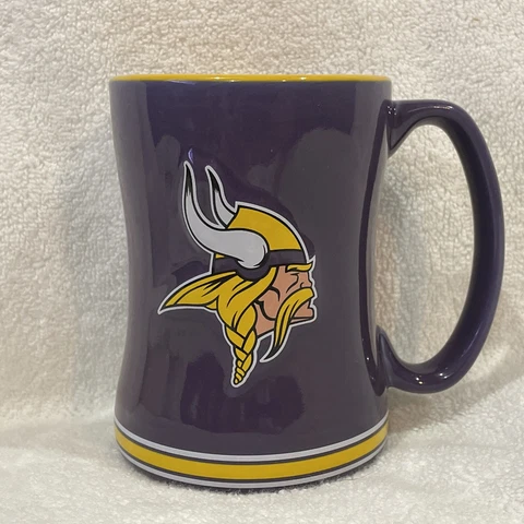 BEAUTIFUL Minnesota Vikings Norse Logo Purple Ceramic Coffee Mug, NEW&NICE!! Cover