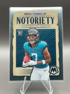 BRIAN THOMAS Jr (RC) Notoriety Insert Rookie Card #25 Jaguars 2024 Mosaic - Picture 1 of 4