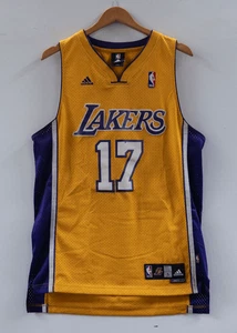 Adidas NBA LA Los Angeles Lakers #17 Andrew Bynum Basketball Jersey Size S +2 - Picture 1 of 7