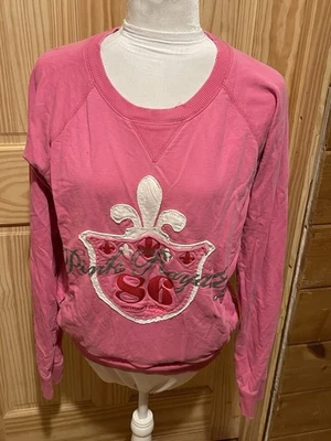 Pullover Rosa Victoria’s Secret Rosa con Bolsillos Aspecto Envejecido Talla Grande Foto 1 de 4