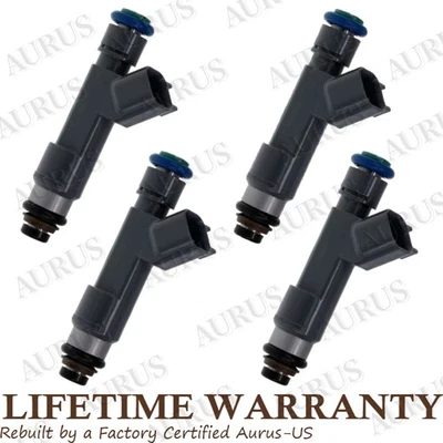 原始设备制造商电装 x4 燃油喷射器适用于 2009 - 2012 年雪佛兰迈锐宝 HHR 庞蒂亚克 2.2L 2.4L — 第 1/4 张图片