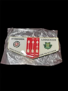 TOUGH ITTAWAMBA 235 LODGE FLAP METAL 2015 ORDER OF THE ARROW BOY SCOUT PATCH - Picture 1 of 2