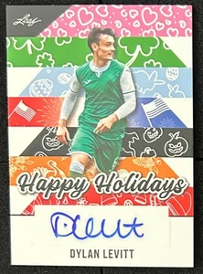 2025 Leaf Happy Holidays Dylan Levitt Autograph – Wales / Hibernian FC - Picture 1 of 2