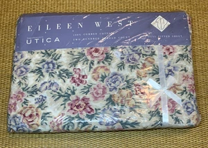 NEW Vtg Eileen West Full Size Fitted Bed Sheet VICTORIAN TAPESTRY Floral - Picture 1 of 13