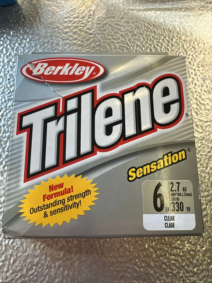 Berkley Trilene Sensation Fishing Line 6 LB 330 Yards Clear NOS - Imagem 1 de 1