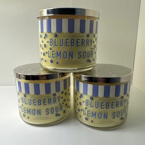Bath & Body Works Blueberry Lemon Sour Drei-Docht-Kerzen ×3 - Bild 1 von 4
