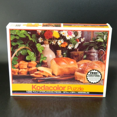 NEW Fresh Bread 1000-piece Puzzle 1991 Rose Art Bakery Kodacolor 19" x 26.75" - Image 1 of 3