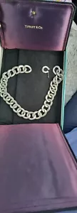  Vintage Tiffany & Co Sterling Silver Estate  Necklace With Box, NEEDS REPAIR - Picture 1 of 8
