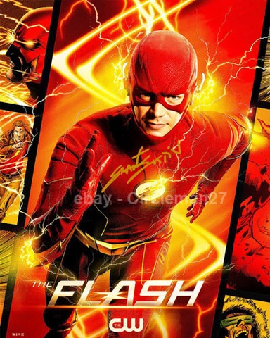 Grant Gustin "The Flash" Actor Hand Signed Autographed 8x10" Photo Cover