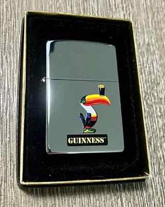 Rare RETIRED 2000 HTF Guinness Beer Colorful "Toucan" Lighter - Picture 1 of 2