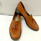 Etienne Aigner Women's Size 7M Brown Gorman Tassel Leather Loafer Shoes
