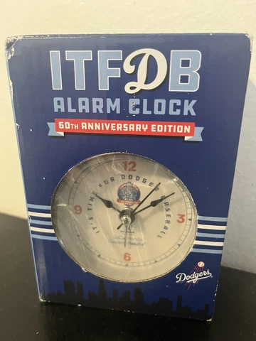 Los Angeles LA Dodgers ITFDB Alarm Clock 4/24/2018 60th Anniversary Edition NIB Cover