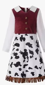 ReliBeauty Western Cowgirl Costume for Girls Funny Halloween Party Size 10/12 - Picture 1 of 10