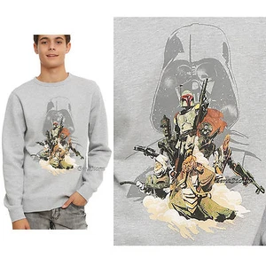NEW Star Wars Bounty Hunter Pullover Crewneck Sweatshirt Disney MEN'S S L & XL - Picture 1 of 6