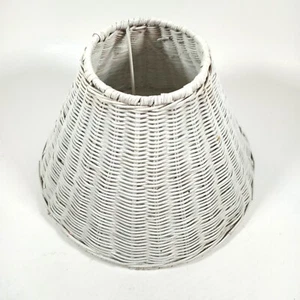 Paralume vintage anni 70 WICKER Boho Cottagecore fattoria - Foto 1 di 6