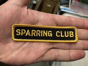 “SPARRING CLUB” Karate Uniform Patch Martial Arts Tang Soo Do Taekwondo 1”x4” - Picture 1 of 3