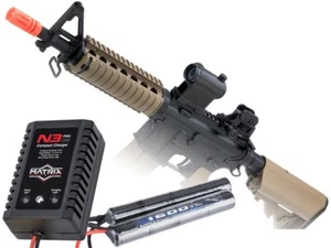 Colt Licensed M4 CQB-R SOPMOD Airsoft AEG w/ LiPo Ready Metal Gearbox (TAN) - Picture 1 of 2