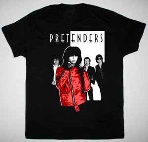 Camiseta De Colección The Pretenders Band Music Tour Algodón Pesado Negra Talla Completa AA2021 - Imagen 1 de 7
