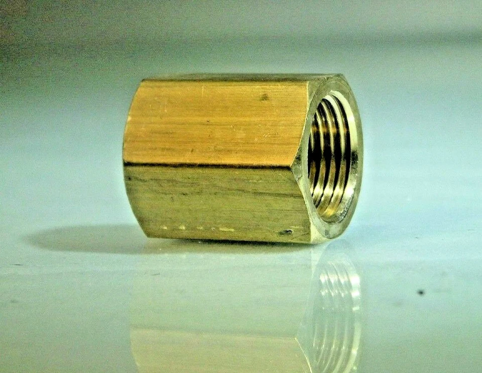 CONTEXT NPT-NPT Buchse Bush Stecker in Messing, NPT Buchse Stecker Luft, Flüssigkeiten usw.