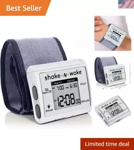 Lightweight Silent Alarm Wristband Watch - Dual Alarms - Easy-to-Read Display - Picture 1 of 9