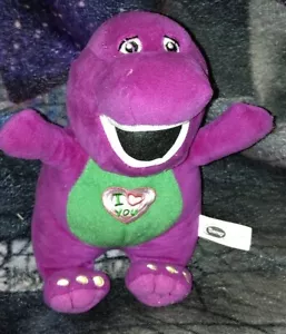 peluche dinosauro viola Barney 9" peluche ti amo 2015 peluche - Foto 1 di 4