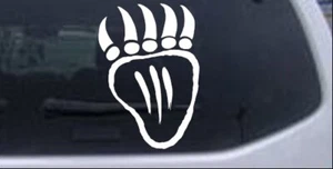 Calcomanía de ventana tribal oso indio garra para coche o camión blanca 8X5,6 - Imagen 1 de 1