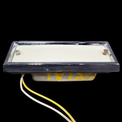 Vintage 1969 OEM Chrysler Imperial White Side Turn Signal Light Lens Chrome Fram Foto 1 de 4