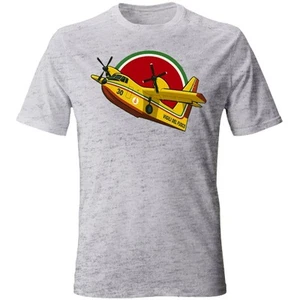 T-Shirt unisex CANADAIR Vigili Del Fuoco VVF Pompieri INCENDI - Foto 1 di 11