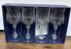 Longchamp Cristal D’ Argues (4) 24% echte Bleikristall Weingläser  - Bild 1 von 11