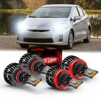 Para GMC Sierra 2500 HD 3500 HD 2017-2020 LED Bombillas Faro Alto Bajo Blanco Foto 1 de 4